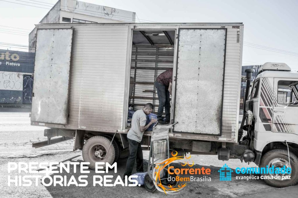 Doação de cestas básicas na Pandemia